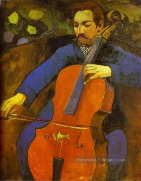 Le portrait violoncelliste d’Upaupa Scheklud postimpressionnisme Primitivisme Paul Gauguin Peinture à l'huile
